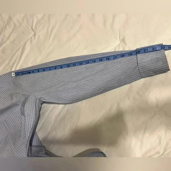 L’H.A.S Oversized Boatneck Shirt_Blue Stripe Size  Small - Picture 13 of 14